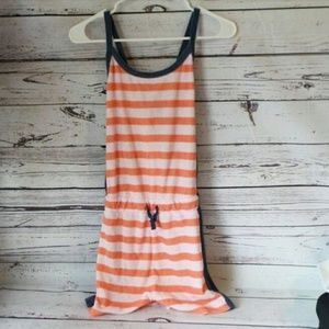 Crewcuts Terrycloth Striped Romper Swimsuit Cover